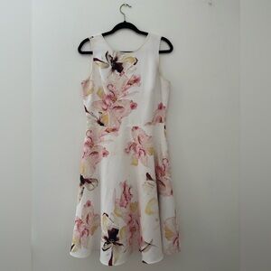White House Black Market Women’s Floral Fit-And-Flare Dress